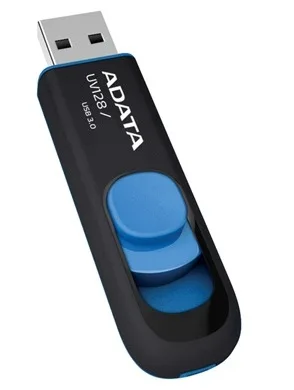 Memoria USB ADATA UV128 - Negro, 32 GB, USB 3.2 (retrocompatible con 3.0 y 2.0), 100 MB/s AUV128-32G-RBE