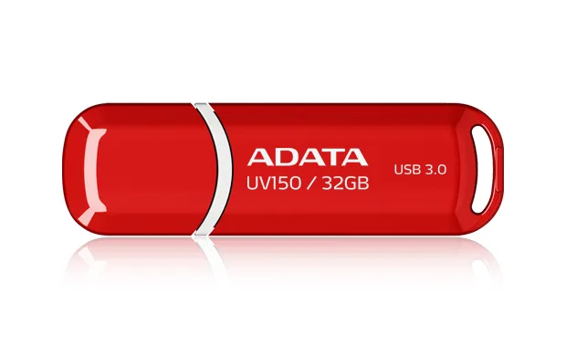 Memoria Flash USB ADATA 32GB UV150 en Color Rojo