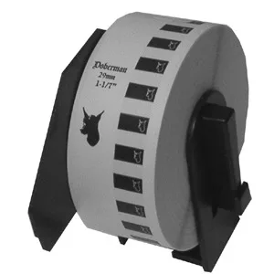 Etiqueta blanca continua de papel Brother DK2210 de 29 mm de ancho x 30.4 mts de largo. Impresión en negro. QL800 / QL810W / QL1110NWB Térmica directa
