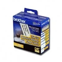 Etiqueta blanca de papel Brother DK1201 - 400 etiquetas de 29 mm de ancho x 90.3 mm de largo. Impresión en negro. QL800 / QL810W / QL1110NWB Térmica