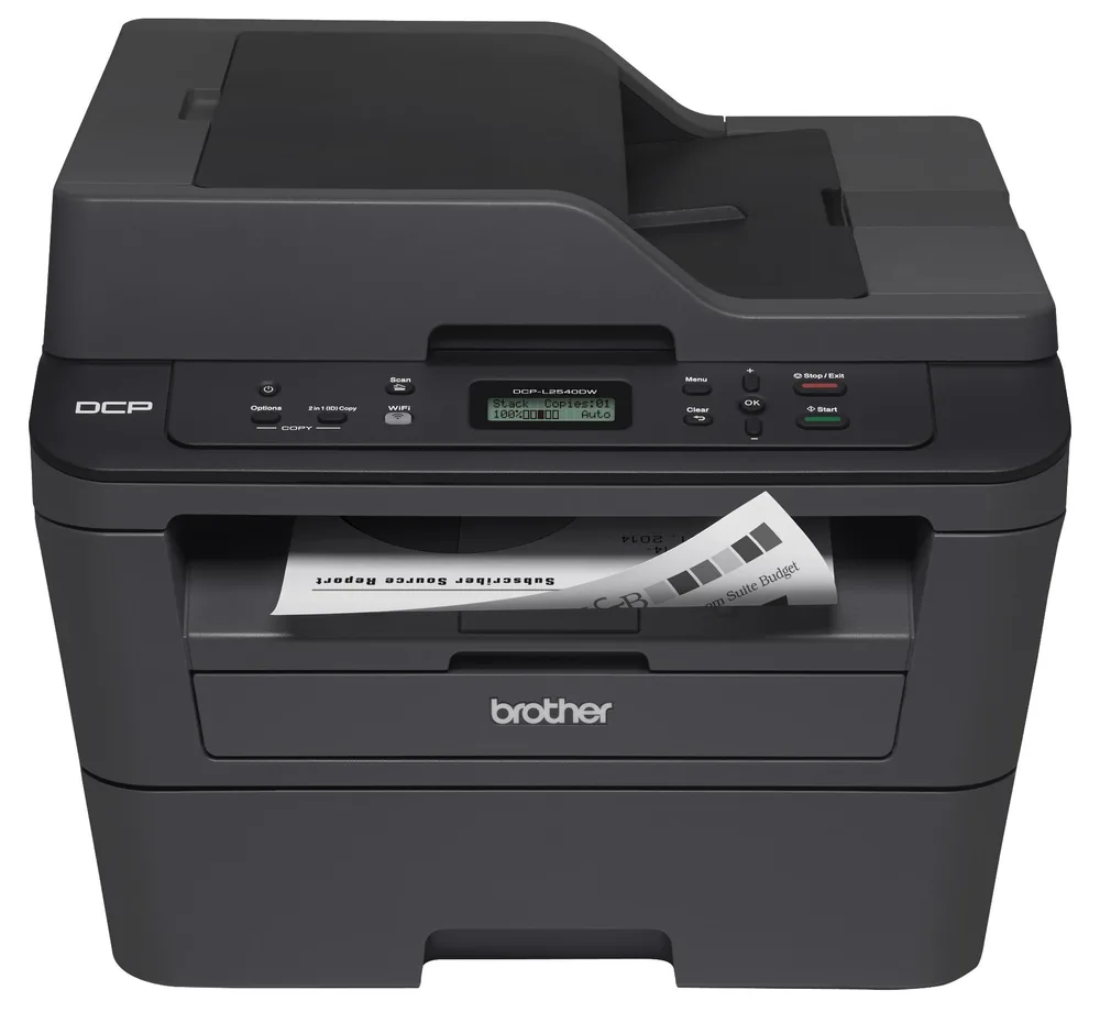 Multifuncional Laser Monocromático Brother DCPL2540DW - 30 ppm, impresión dúplex, Wifi/LAN, cama plana tamaño carta, ADF hasta 35 hojas 32 MB