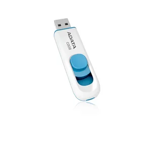 Memoria Flash ADATA 16GB USB 2.0 Retráctil Blanco-Azul