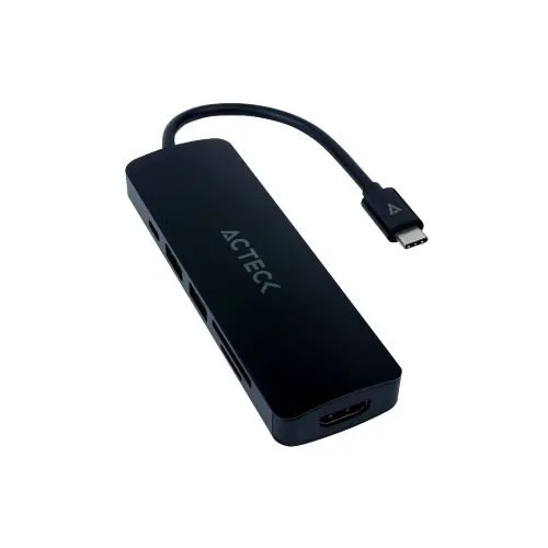Hub Multipuestos 6 en 1 GATE 6 DH660 Acteck Elite Series AC-934619