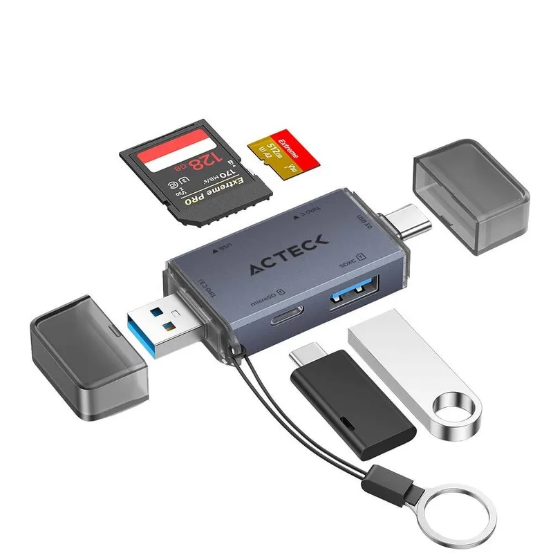 Lector de Memorias OTG Gatex Read CR620 / Compatible con Windows 10/8/7/Vista/XP - Mac OS X 10.4.6 o superior. / Conector principal USB-C, USB-A AC-94