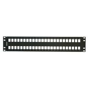 Patch Panel Modular CAT6/6A 48 Espacios 2UR BELDEN AX103115 - Acero, Negro