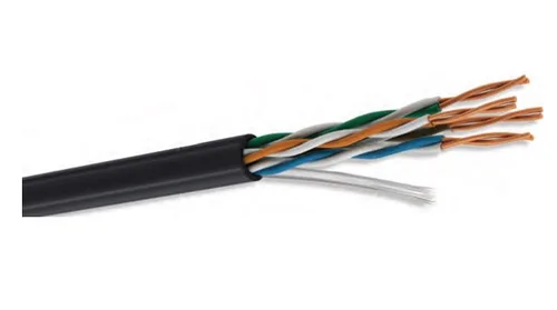 Bobina UTP CAT6 para exterior - 4 pares, 23 AWG, bobina de 305 mts, 100 cobre, condumex 667666-45, color negro