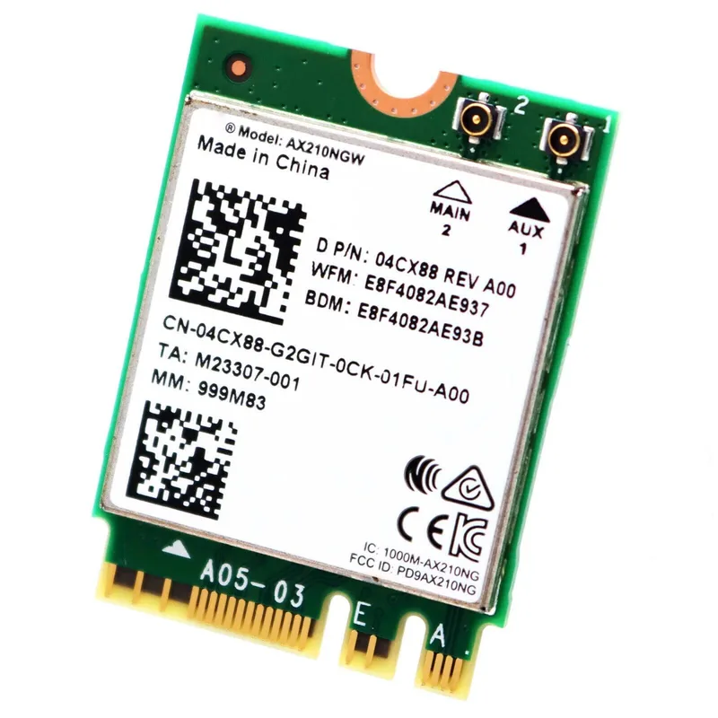 Wifi Dell M.2 - Intel, AX210 4CX88 89572936