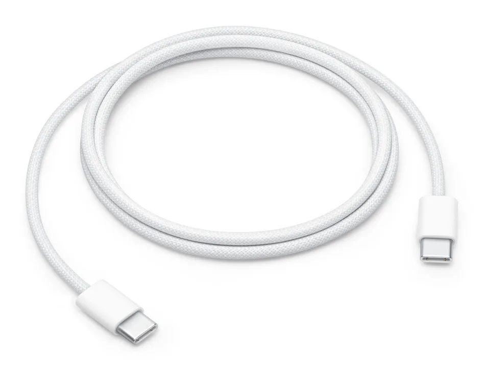 Cable de Carga MW493AM/A Este cable de carga de 1 metro tiene un diseño trenzado y conectores USB-C en ambos extremos APPLE Blanco