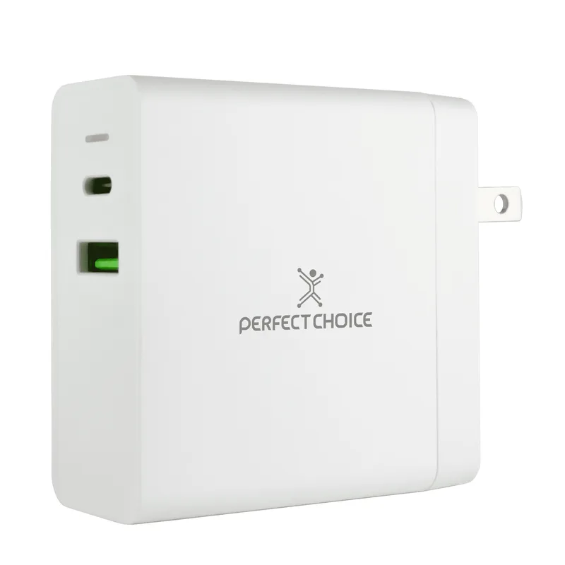 Adaptador de Corriente 65W para Laptops y Dispositivos Móviles Color Blanco | PERFECT CHOICE PC-240396