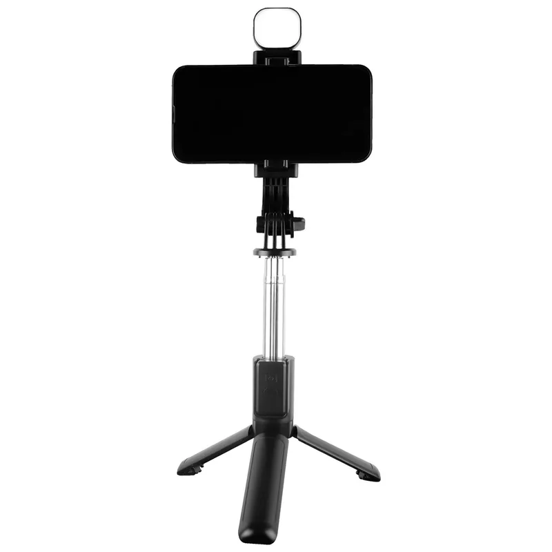 PC-120414 Bastón tripie selfie stick plegable con luz led Selfix | PERFECT CHOICE Celulares
