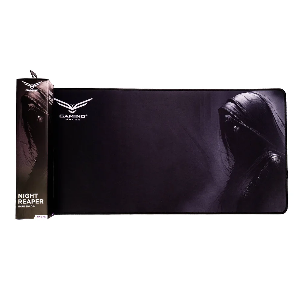 Mouse Pad Gamer Naceb NA-2727 Night Reaper. Superficie de microfibra mas base de caucho antideslizante - impresión de alta calidad, suave al tacto y