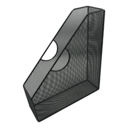 Revistero Nextep NE-164 de Malla Metálica color negro medidas 29cm x 25 cm x 7.5 cm