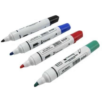 Juego de Marcadores NEXTEP NE-078 para pintarron Blanco 4 colores punta cincel 4mm 4 mm