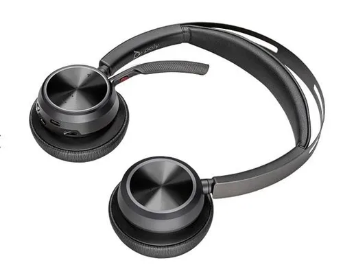 HP Poly Voyager Focus 2 - Bluetooth para moviles y computadora, con cable USB-C/A PLANTRONICS Negro 9T9J3AA#AC3