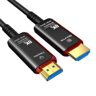Cable Hdmi V2.1 Fibra Óptica Activa - Soporta 8K X 4K, 30 Metros 6007969 Brobotix 6007960 Negro