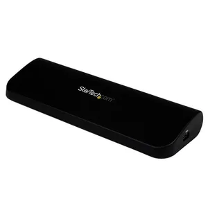 Replicador de puertos StarTech.com - 5 Gbit/s, Negro 5000 Mbit/s USB3SDOCKHDV