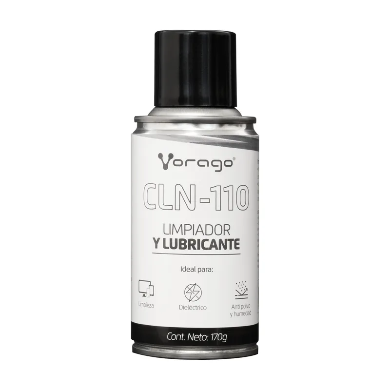 Limpiador y lubricante en Aerosol CLN-110 - 170g, para limpieza y lubricación circuitos electrónicos VORAGO