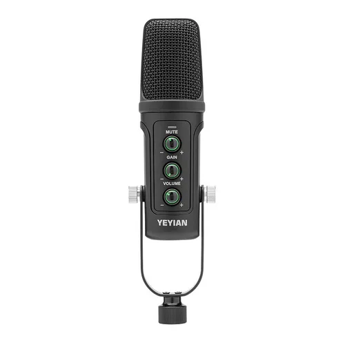 Yeyian Microfono Condensador Kit Streaming Agile NL - Black, Brazo de Tijera, Soporte U, Mont Antichoque, Filtro, Mont en Mesa Usb B-usb a YSA-UCHQ-01