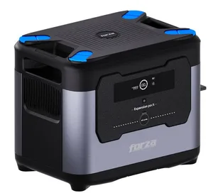 Batería de Expansión FORZA Titan (FPP-TP3000EB) - Capacidad 3071.25Wh, LiFePO4, Color Negro con Azul, compatible con FPP-TP3000