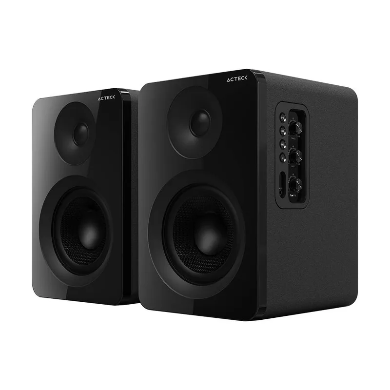 Bocinas Tipo Estudio Dynamic Exact R BS700 Elite Series - Sonido Estereo 2.0, Potencia 50w RMS, Color Negro. AC-940818 ACTECK 50 W