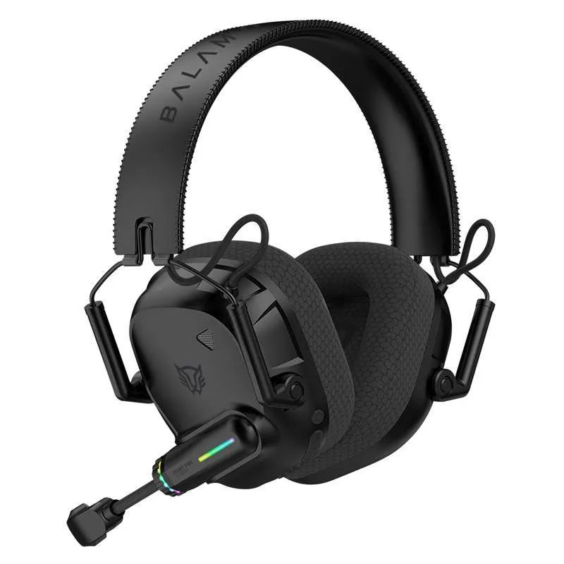 Audífonos Gamer Inalámbrico PILOT PRO HS808 Balam Rush Legend Series Sonido Envolvente PRO Negro BR-938587