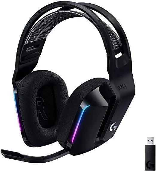Headset Logi G535 939-002218. Los G535 se diseñaron para un desempeño de baja latencia - libertad sin cables y confort prolongado LOGITECH Negro