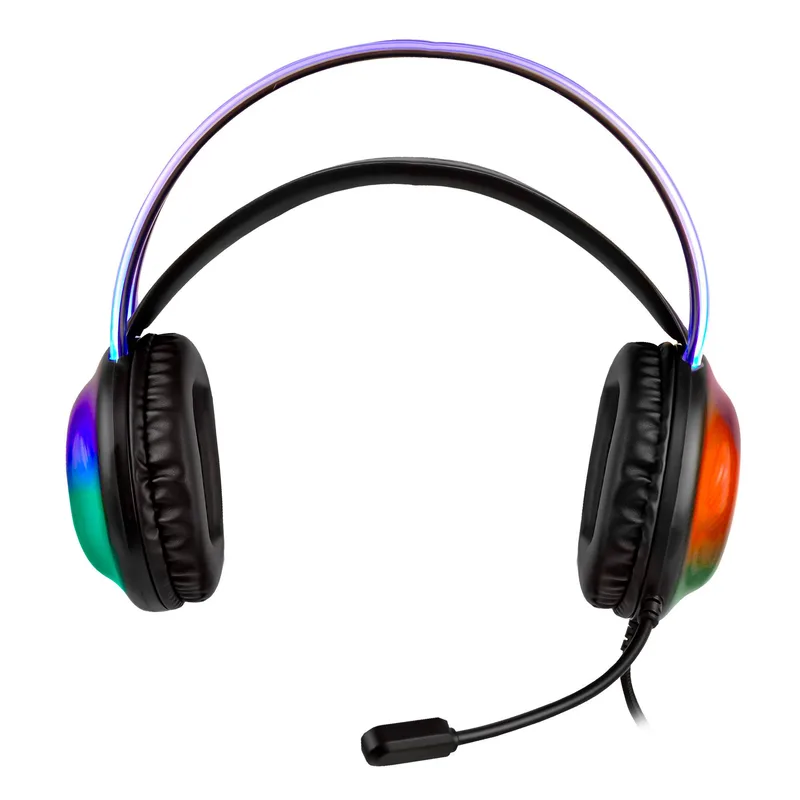 V-930730 Diadema Gamer Alámbrica iluminación RGB Helumo | VORTRED PERFECT CHOICE Negro