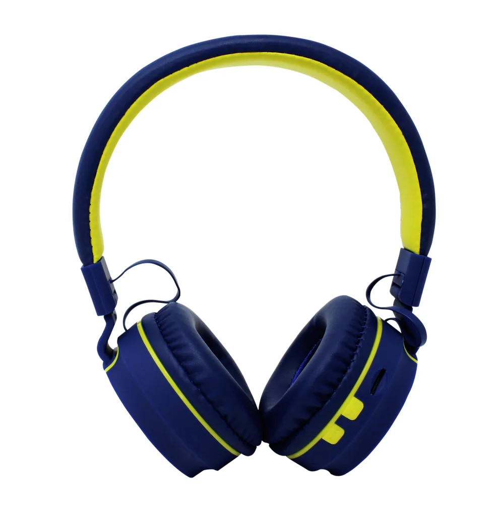 Audifonos On-ear Bluetooth NBH-05 Mega Bass Radio FM Micro SD 3.5MML Manos Libres Rubberized Azul NECNON NBH-05 BT NCAB050300