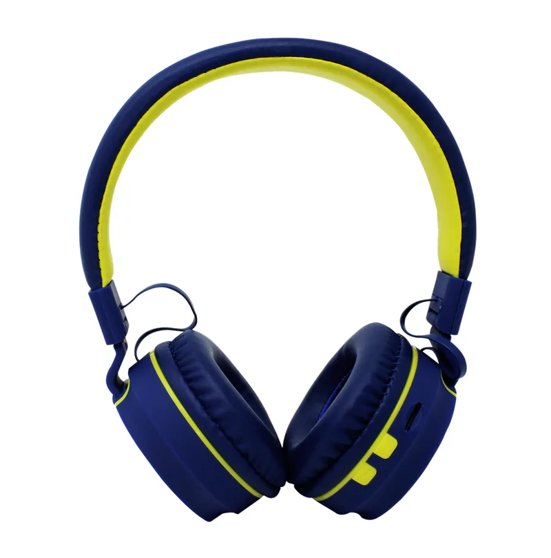 Audifonos On-ear Bluetooth NBH-05 Mega Bass Radio FM Micro SD 3.5MML Manos Libres Rubberized Azul NECNON NBH-05 BT NCAB050300