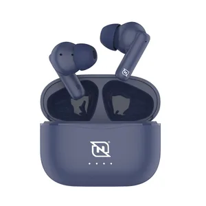 Audifonos In-ear NTWS-103 Bluetooth 5.3 TWS Super Bass Manos Libres Hasta 5 HRS de Duración - 4 Indicadores de Carga en Dock, Azul NECNON NBAB1303IB