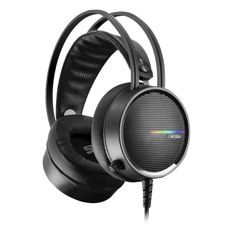 DIADEMA GAMER VORAGO START THE GAME HS-502 3.5mm - RGB, 50mm, negro