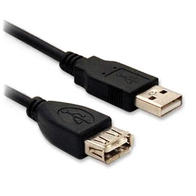 Cable de Extensión Usb V2.0 - Macho-hembra, 5.0 Metros, con Ferrita, Color Negro (963479) Brobotix Sku: 963479