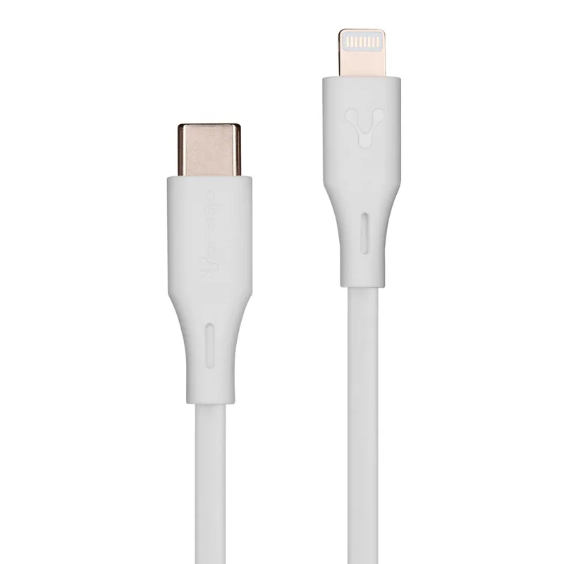 Cable Vorago CAB-CL01W Tipo C- Lightning 20W 1 Metro Carga Rápida Blanco