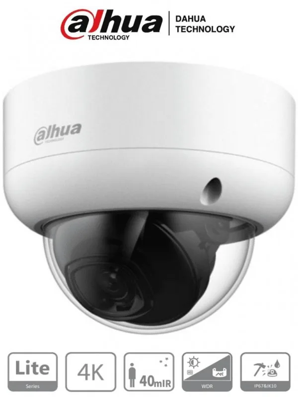 Cámara DAHUA HAC-HDBW1801EAN - Camara Domo Antivandalica 4k - 8 Megapixeles Dahua Technology 3840 x 2160 Pixeles