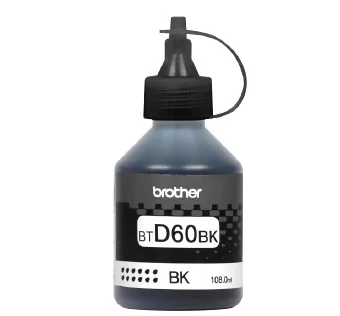 Botella de tinta Brother BTD60BK negro - rendimiento aproximado 5, 000 páginas, compatible con DCPT220, DCPT520DW, DCPT720DW, MFCT920DW