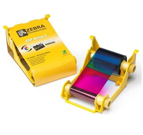 Zebra ZXP3 Ribbon Ymcko 280 Impresiones Transferencia térmica 800033-340
