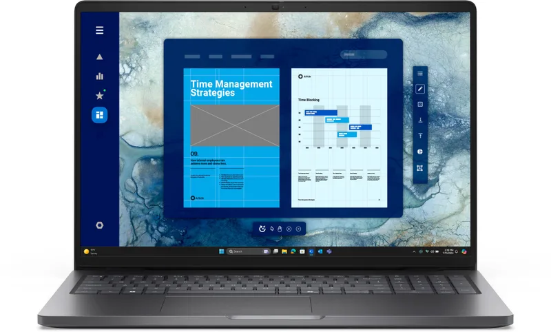 NB DELL PRO 16 Laptop (PC16250) Ultra 7 255U (5.2 GHz - 12 Cores, 12 TOPS NPU) 16 GB, 512GB, W11 Pro, 4 years ProSupport Plus, 3000198634452.9 512 GB