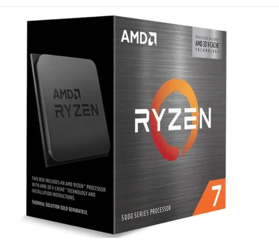 AMD RYZEN 7 5800X3D - 8 núcleos, Socket AM4, No Incluye Ventilador, Se requiere una tarjeta gráfica independiente 3,4 GHz 100-100000651WOF