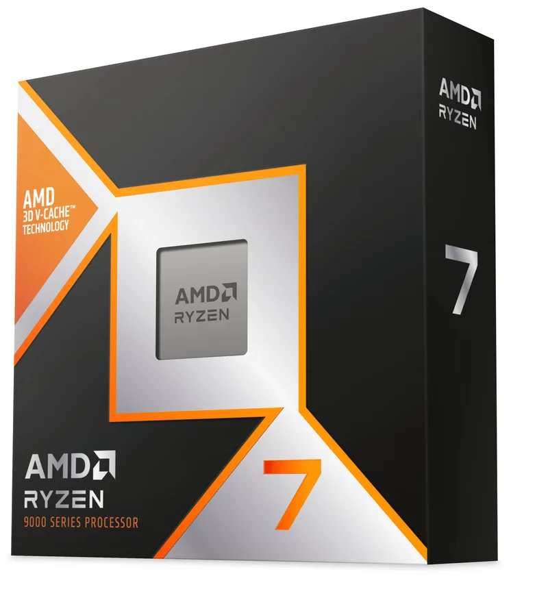 AMD RYZEN 7 9800X3D - 8 núcleos, Socket AM5, No incluye ventilador, Con gráficos incluidos 100-100001084WOF