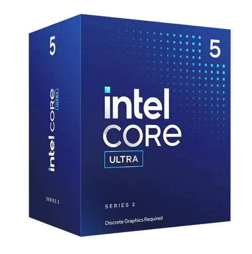 Procesador Intel Core Ultra 5 para escritorio 225F LGA 1851 - 10 cores (6P + 4E) Hasta 4.9 Ghz 4,9 GHz BX80768225F