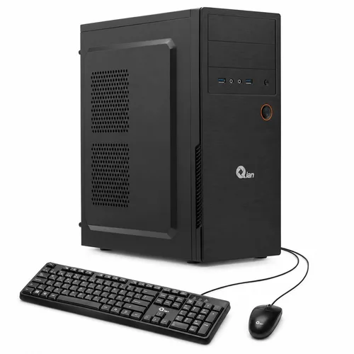 PC de Oficina QIAN - Intel N100, STOCK FAN, 8GB DDR4 1X8, Gabinete Qian MAT-01, Kit de teclado y mouse 8 GB QPI-OPN100A-25M