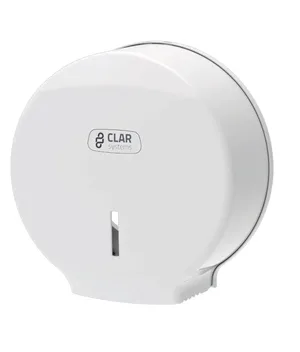 Dispensador de Papel Higiénico Maxi Innova Color Blanco para Rollo Industrial 400mm máx Clar Systems