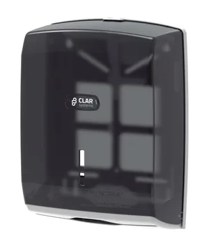 Dispensador de Toalla Inter-doblada Innova ABS antiestático. CLAR SYSTEMS. Color Humo. Capacidad para 600 toallas CSY090