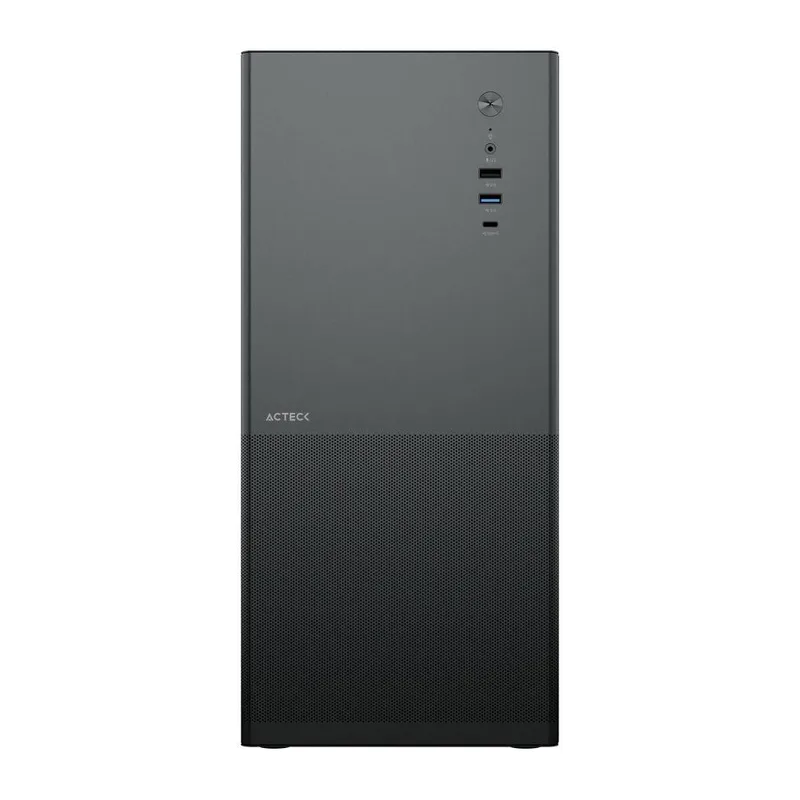 Gabinete Media Torre REX MAX GM757 ACTECK Factor ATX Micro ATX- Mini ITX Negro AC-943994