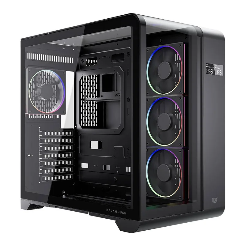Gabinete Gamer Media Torre Tank Expert Curve 7400 Legend Series Balam Rush Negro BR-941594