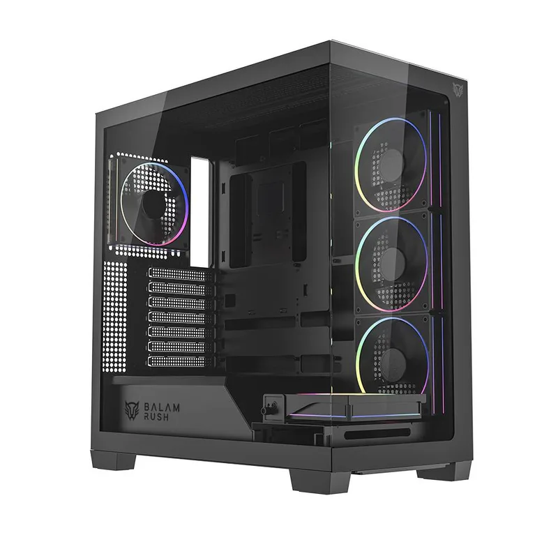 Gabinete Gamer Media Torre Tank Polar 7900 Legend Series Balam Rush Negro BR-941471