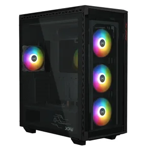 Gabinete GAMER XPG BATTLECRUISER II. Media torre (E-ATX - ATX, Micro-ATX, Mini-ITX). BATTLECRUISERIIST-BKCWW Negro