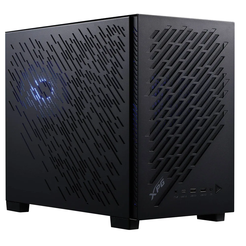 Gabinete GAMER XPG VALOR AIR NANO. Media torre. Sin herramientas - filtros extraibles. 1 Ventilador ARGB de 120mm INCLUIDO. NEGRO