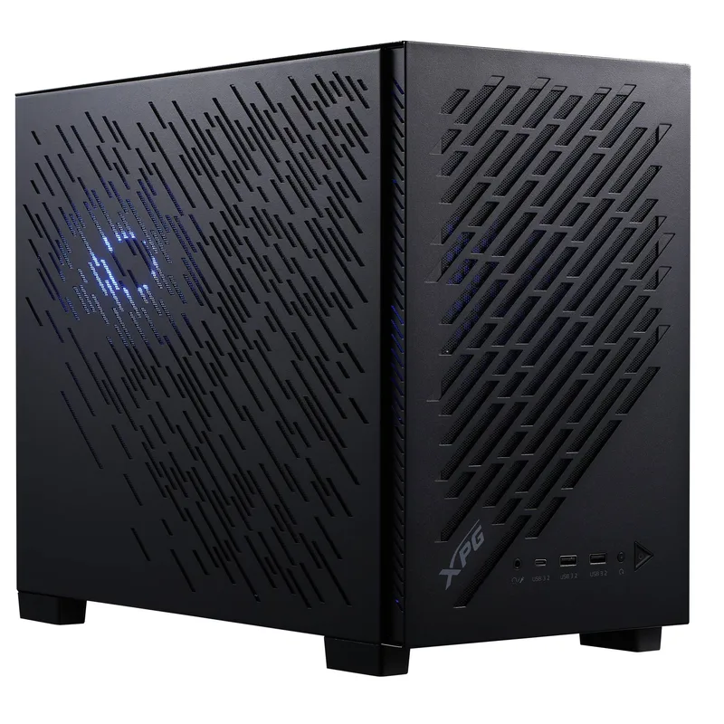 Gabinete GAMER XPG VALOR AIR NANO. Media torre. Sin herramientas - filtros extraibles. 1 Ventilador ARGB de 120mm INCLUIDO. NEGRO