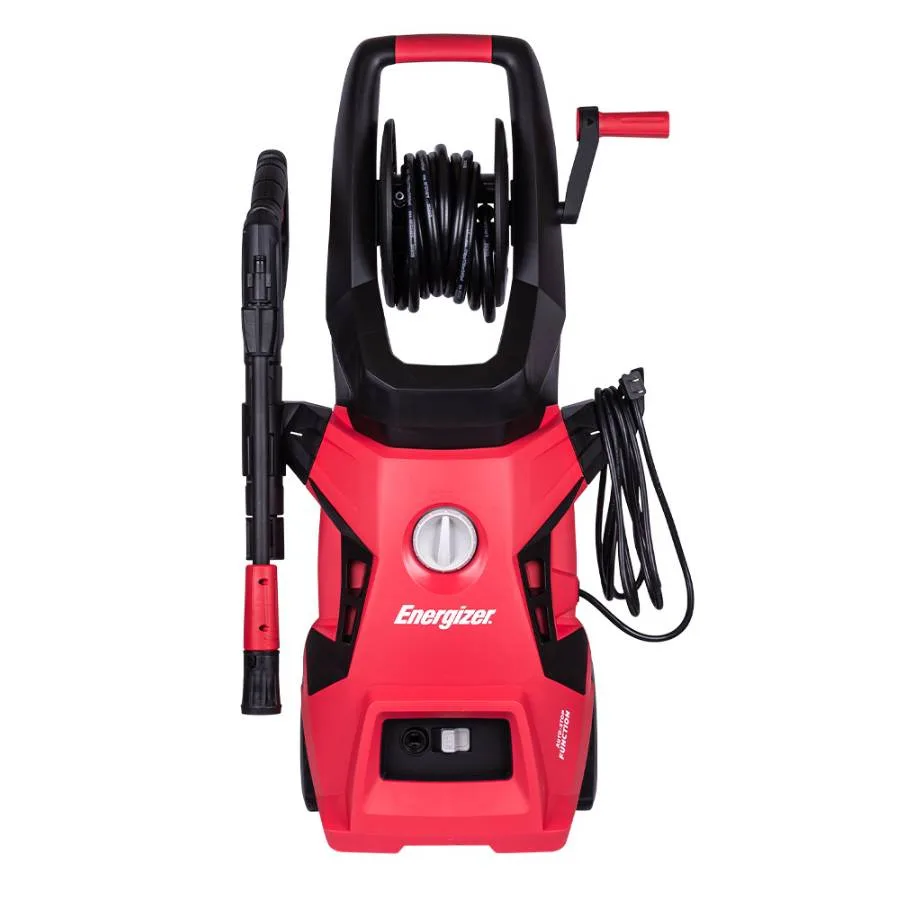 Hidrolavadora eléctrica ENERGIZER EZX1800: Motor de 1800 W - presión de 2000 psi y caudal de 420 L/h Rojo